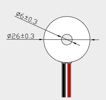 Round Center-hole Thermoelectric Module Illustration